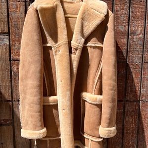 Vintage 1970s Sawyer of Napa Shearling Sheepskin Coat